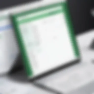 Google Sheets for Timesheet Management Illustration of Google Sheets interface with timesheet features highlighted