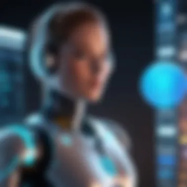 Enhancing Customer Interaction with VirtualSpirits Business professional interacting with a chatbot