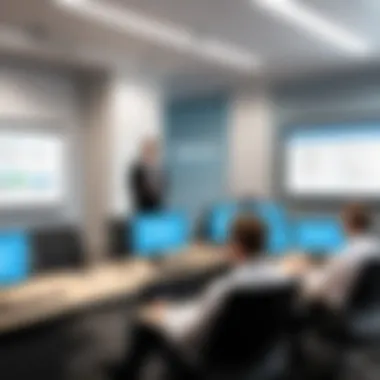 Illustration of WBT LMS in a corporate training environment