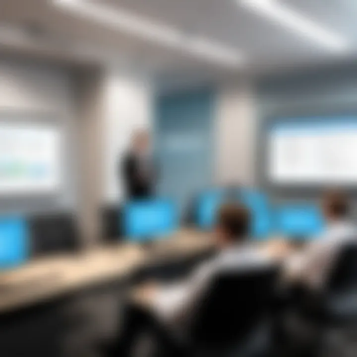 Illustration of WBT LMS in a corporate training environment